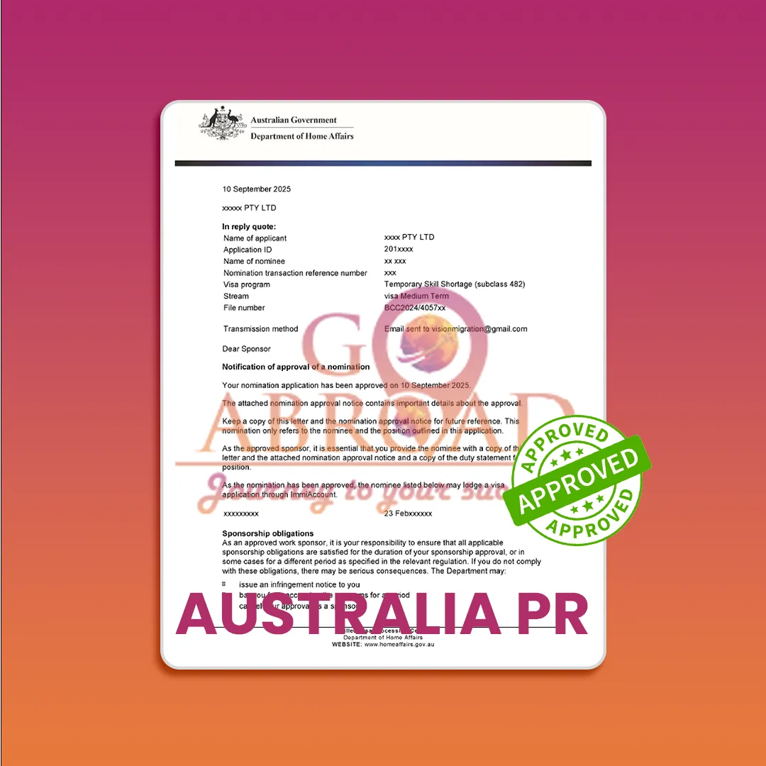 Traveler holding passport and tickets after visa approval